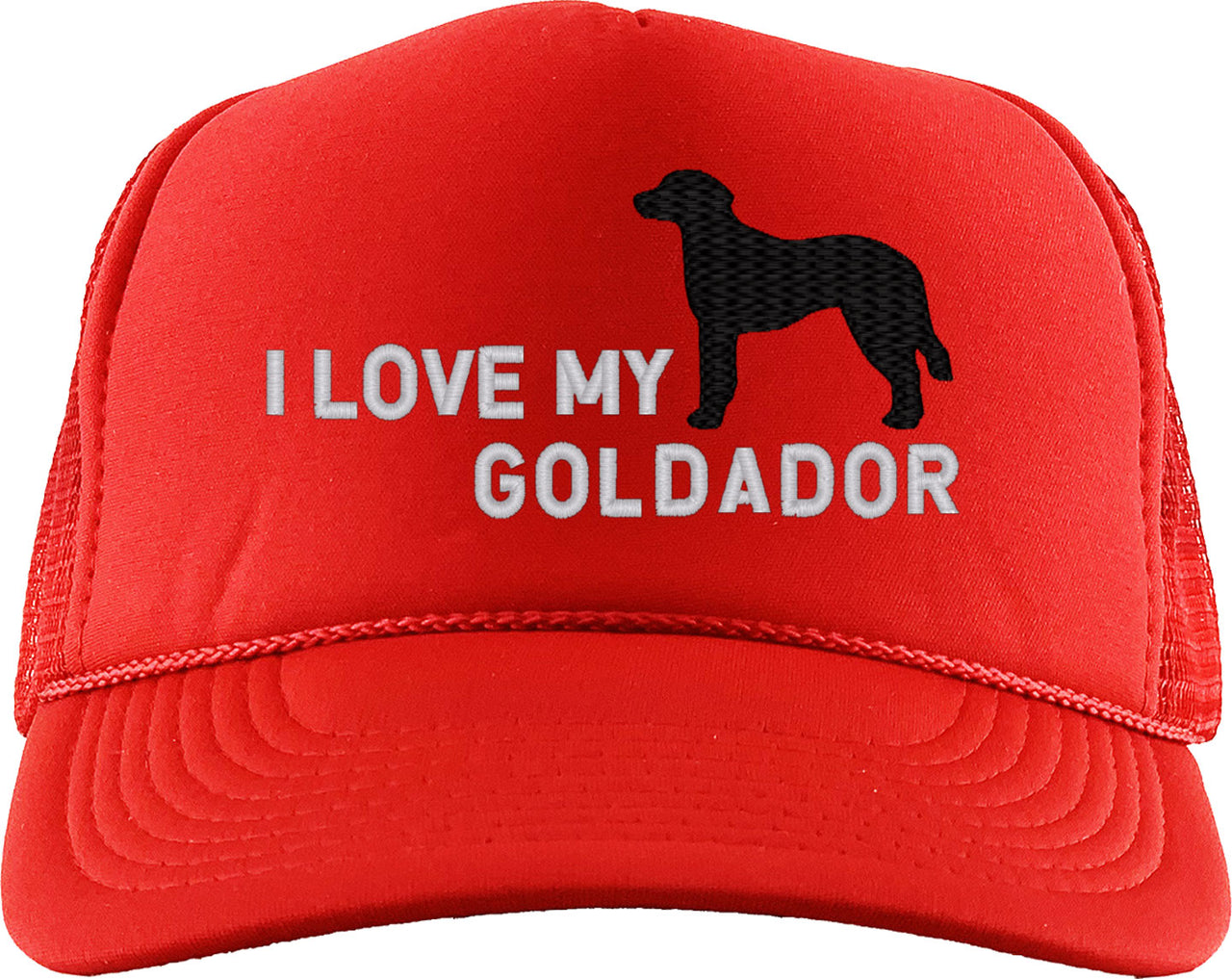 I Love My Goldador Dog Foam Trucker Hat