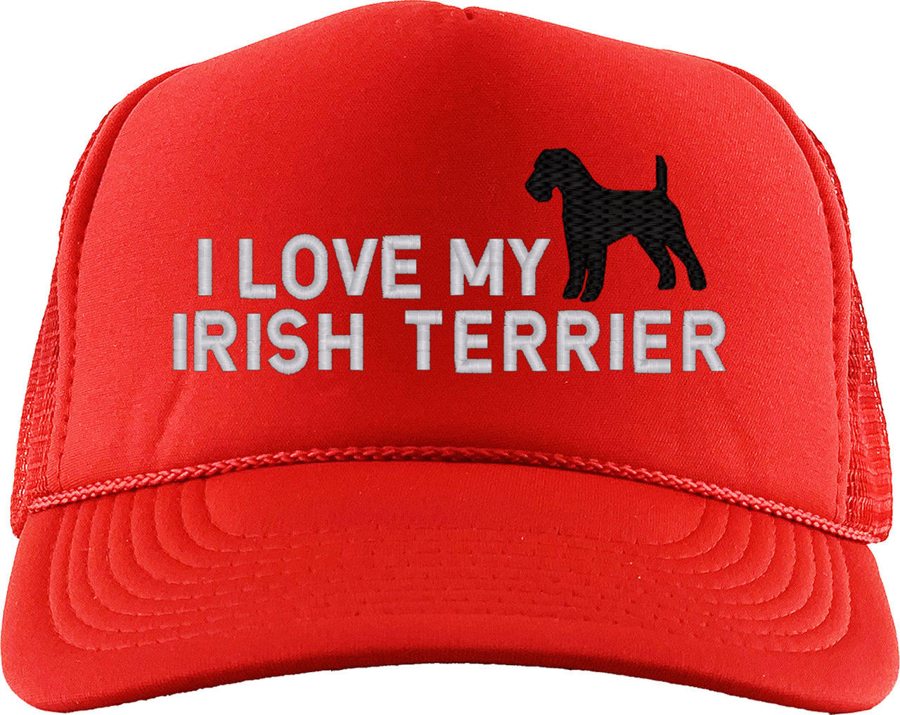 I Love My Irish Terrier Dog Foam Trucker Hat