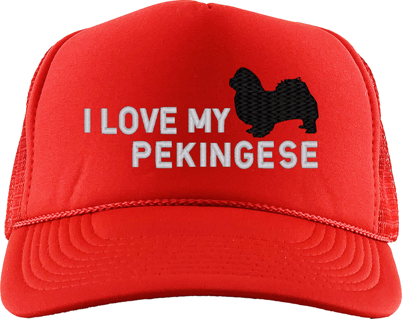 I Love My Pekingese Dog Foam Trucker Hat