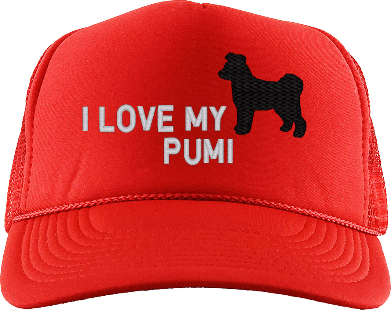 I Love My Pumi Dog Foam Trucker Hat
