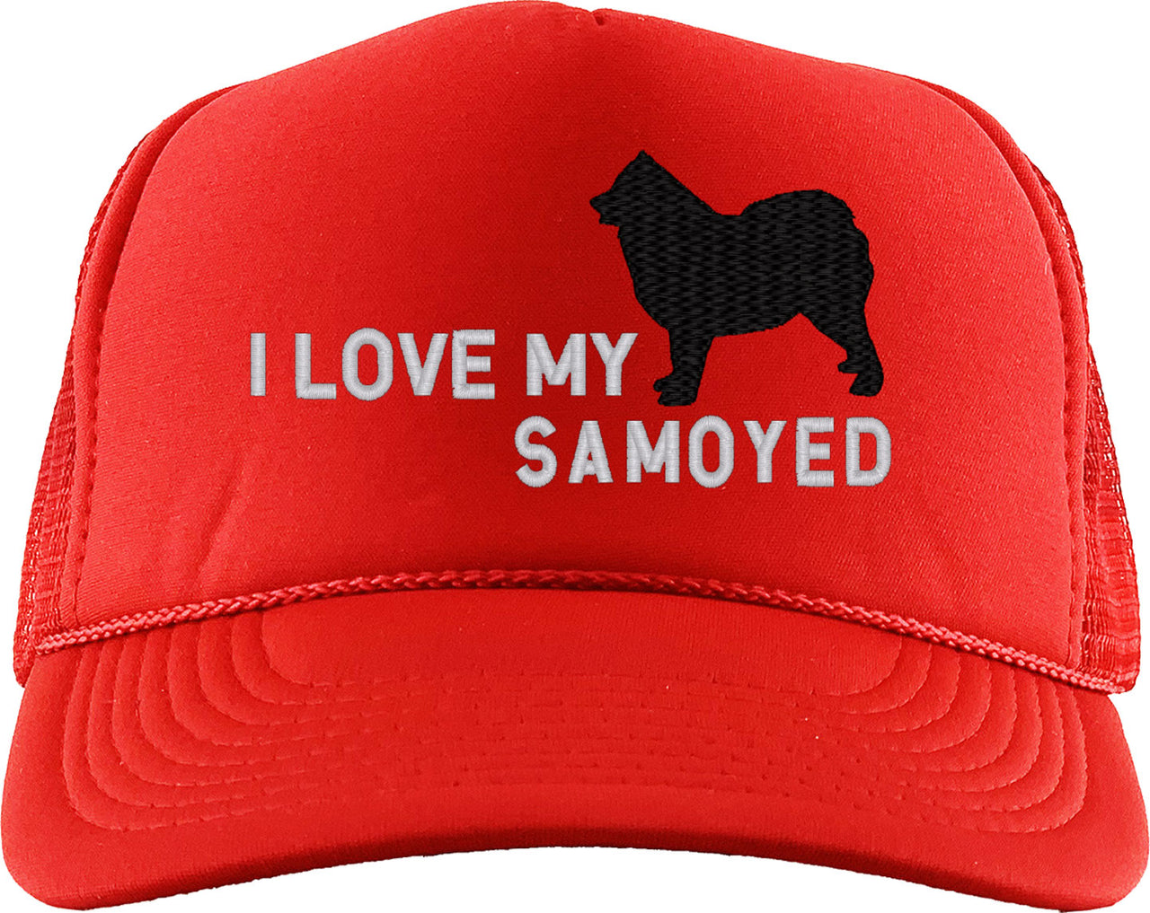 I Love My Samoyed Dog Foam Trucker Hat