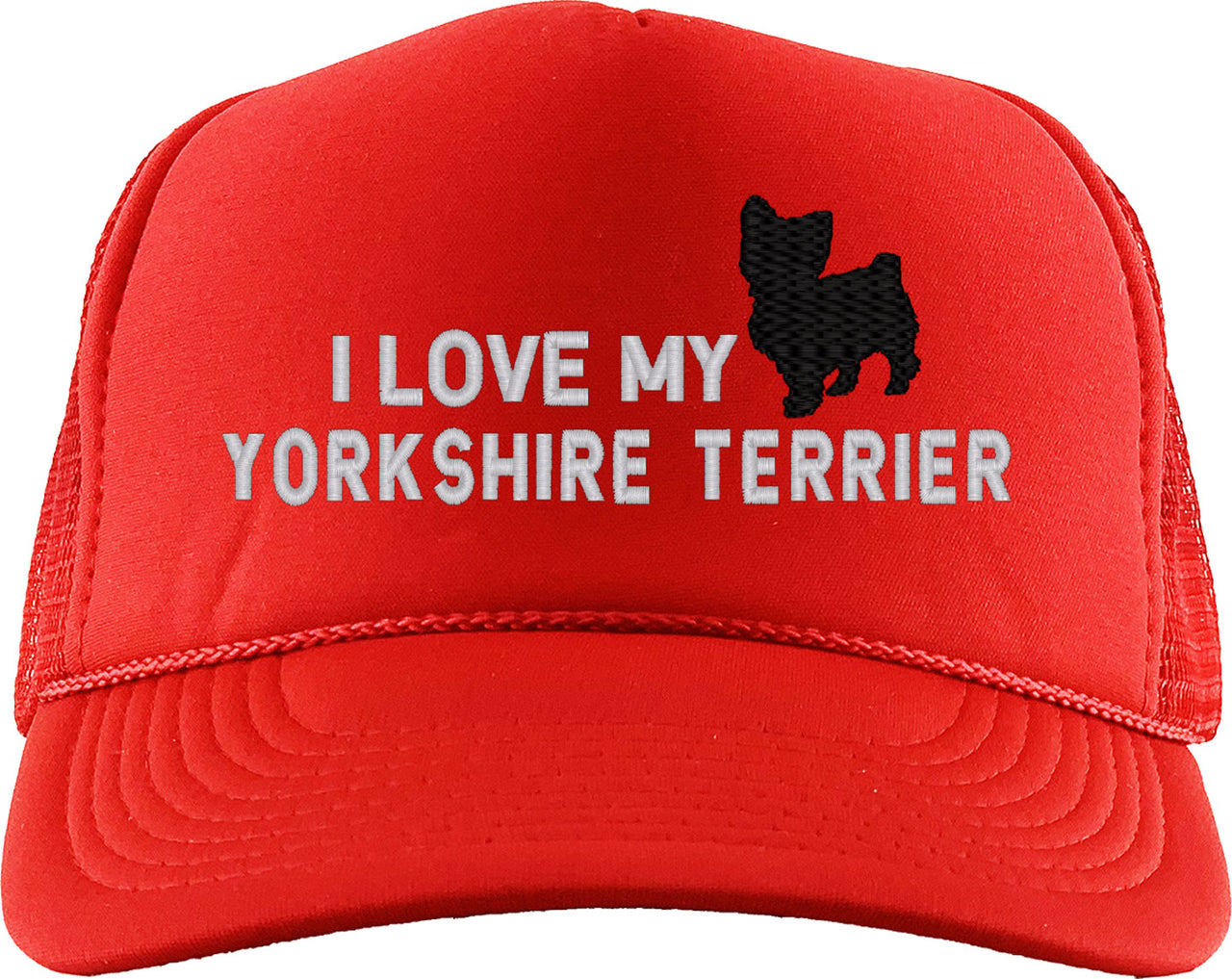 I Love My Yorkshire Dog Foam Trucker Hat