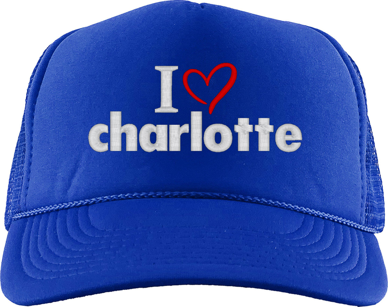 I Love Charlotte Foam Trucker Hat