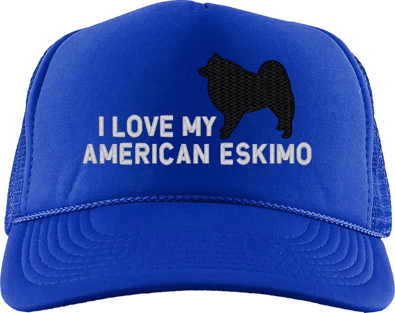 I Love My American Eskimo Dog Foam Trucker Hat