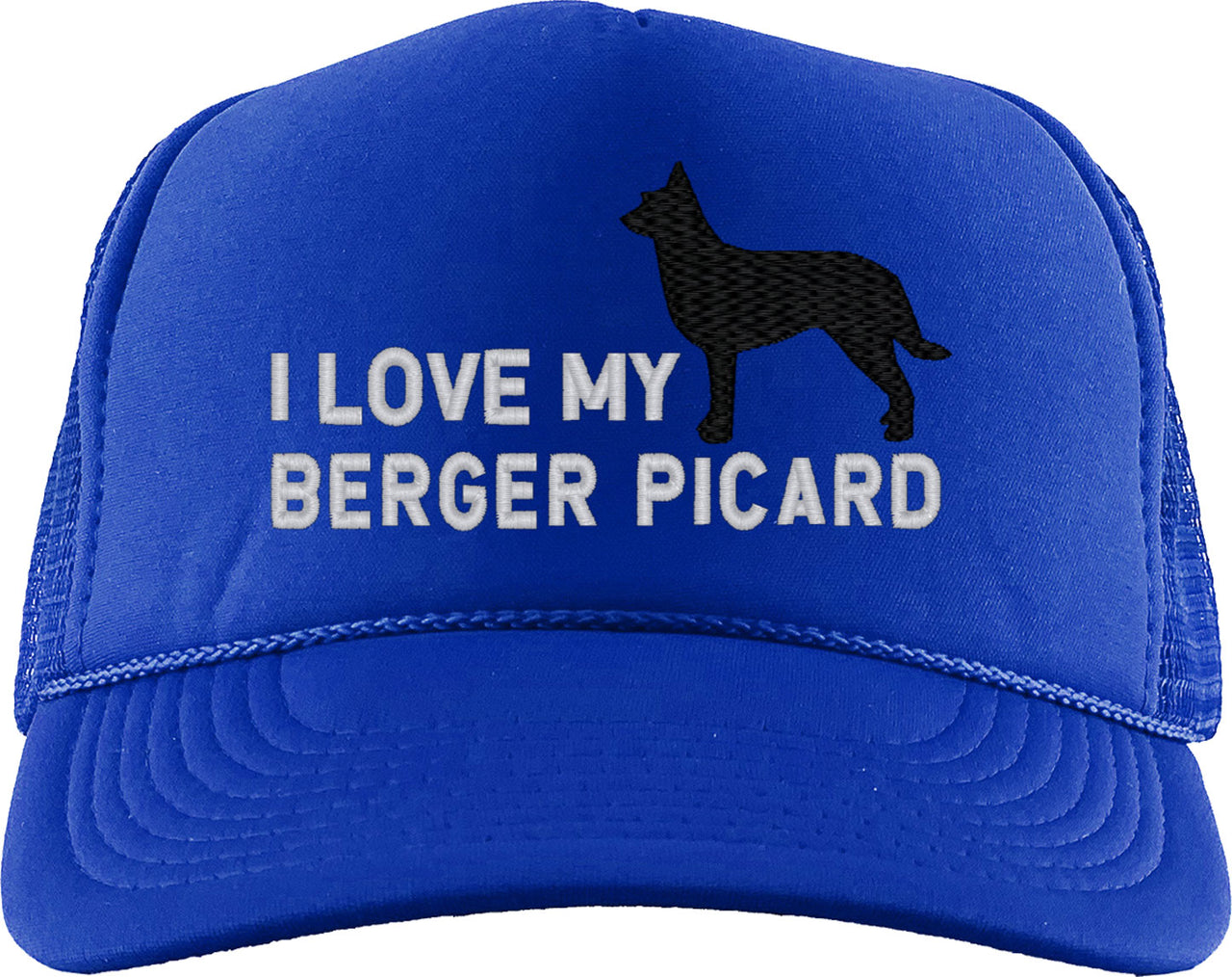 I Love My Berger Picard Dog Foam Trucker Hat