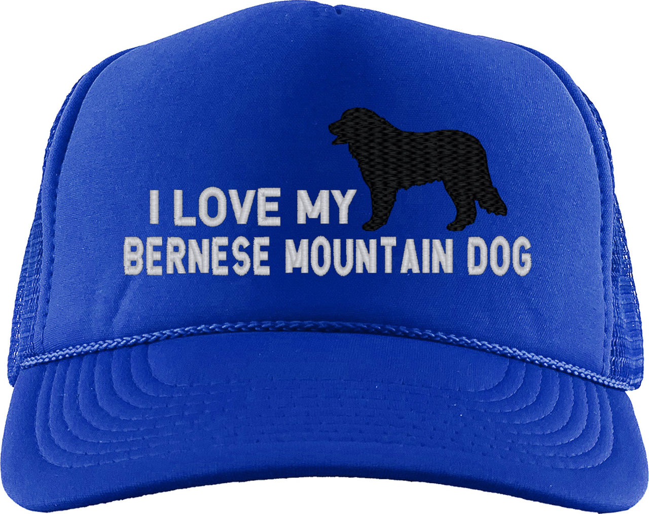 I Love My Bernese Mountain Dog Foam Trucker Hat