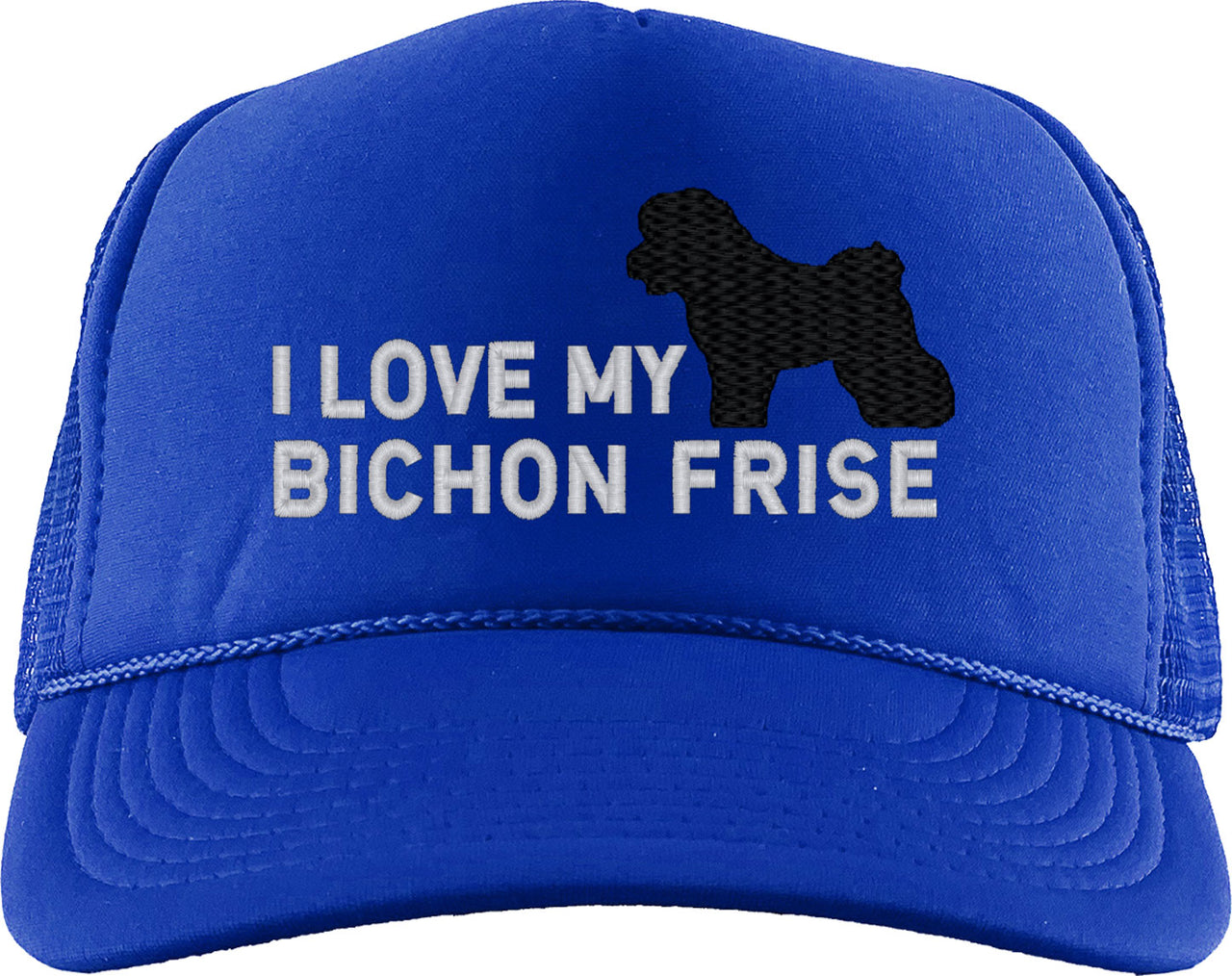 I Love My Bichon Frise Dog Foam Trucker Hat