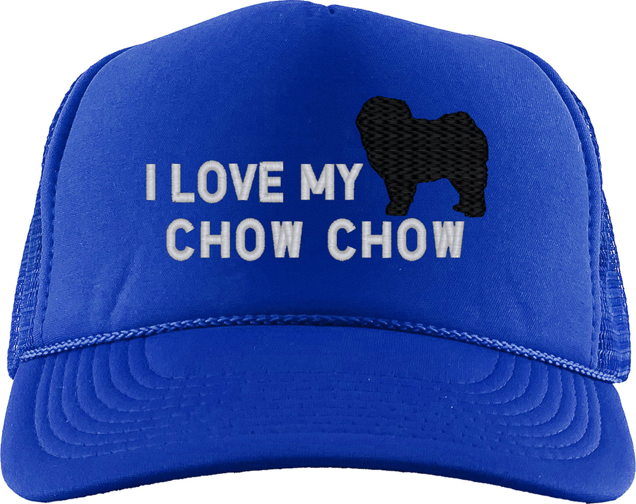 I Love My Chow Chow Dog Foam Trucker Hat