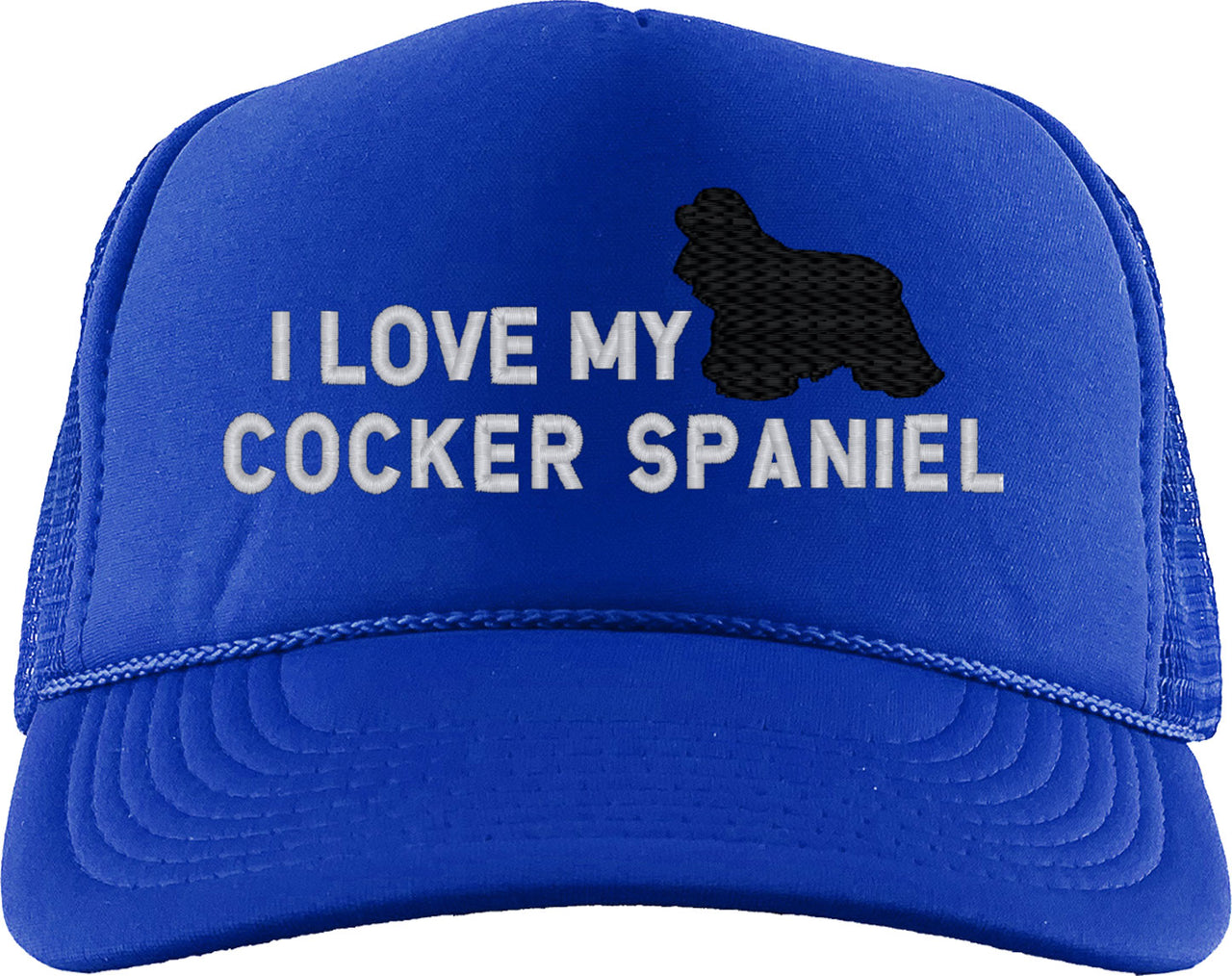 I Love My Cocker Spaniel Dog Foam Trucker Hat