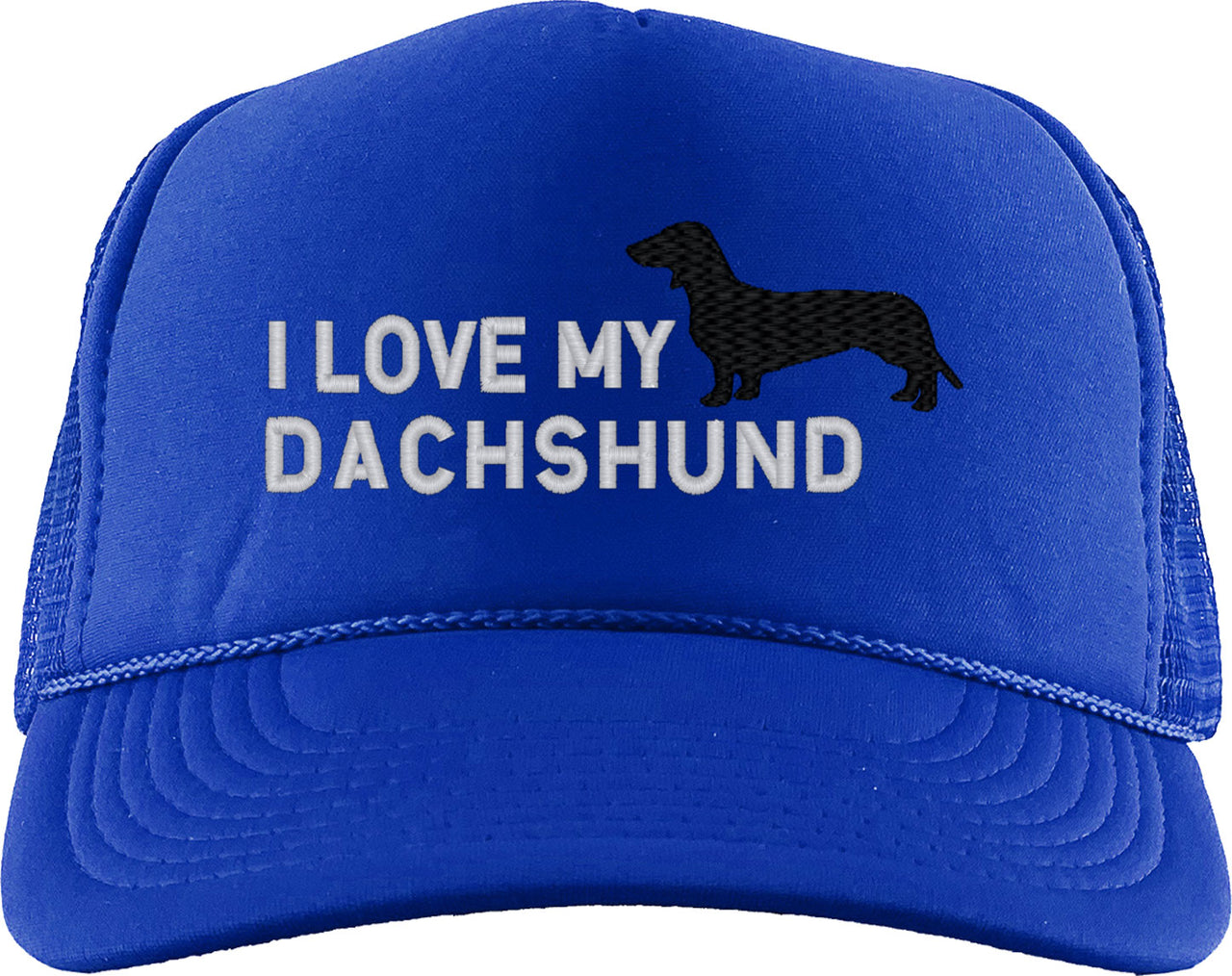 I Love My Dachshund Dog Foam Trucker Hat