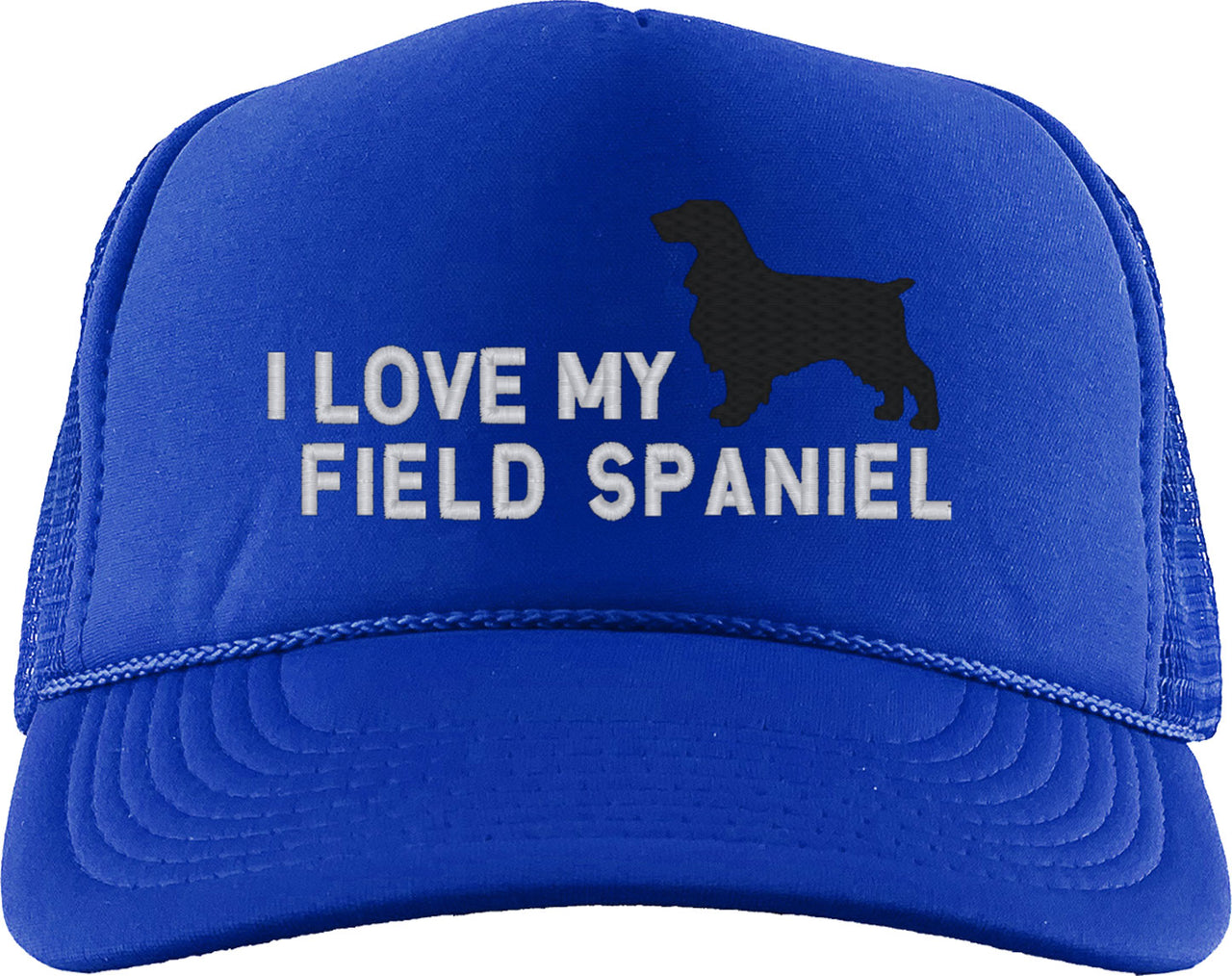 I Love My Field Spaniel Dog Foam Trucker Hat