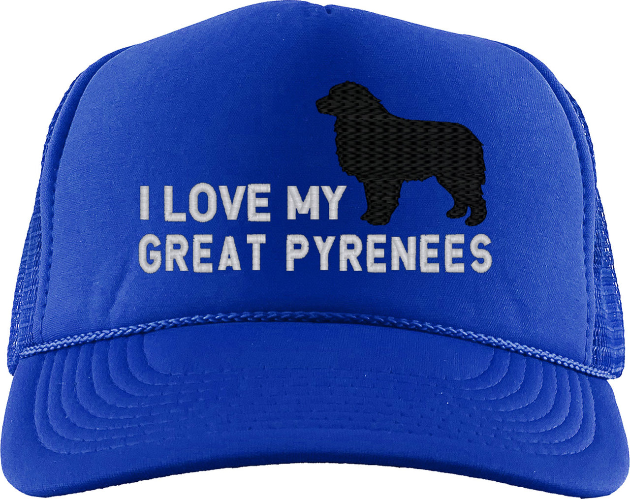 I Love My Great Pyrenees Dog Foam Trucker Hat