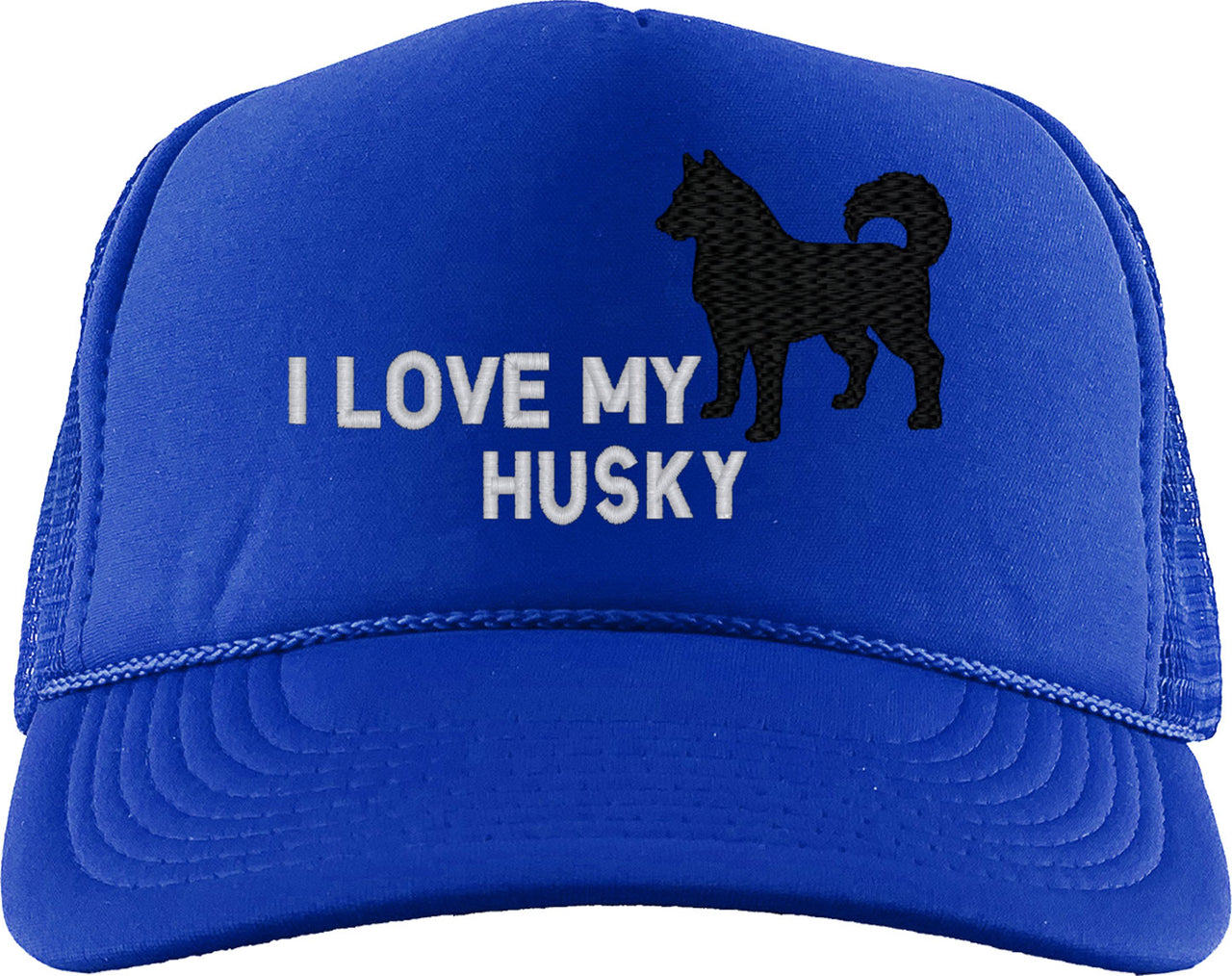I Love My Husky Dog Foam Trucker Hat