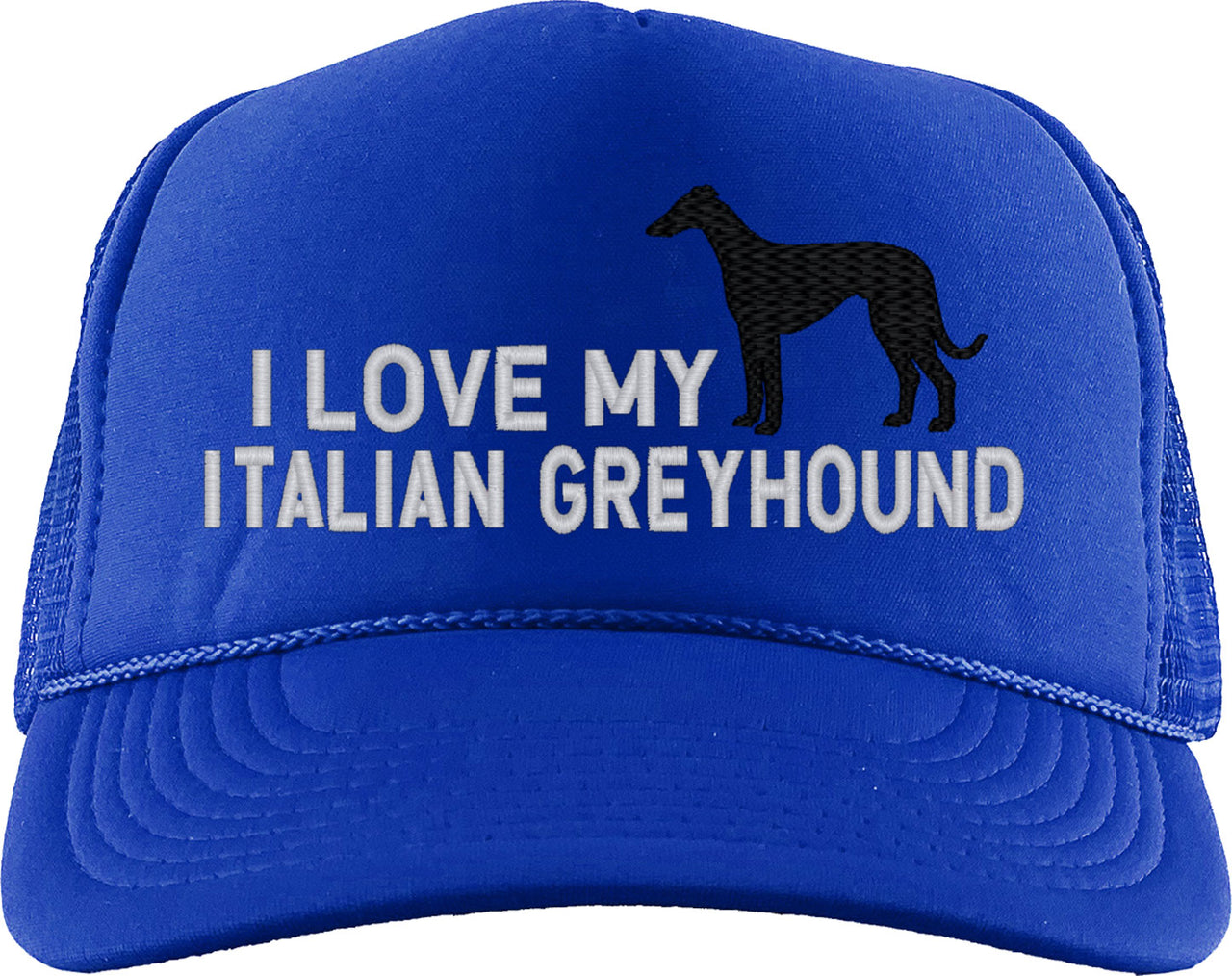 I Love My Italian Greyhound Dog Foam Trucker Hat