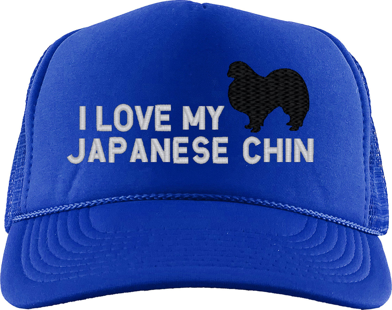 I Love My Japanese Chin Dog Foam Trucker Hat