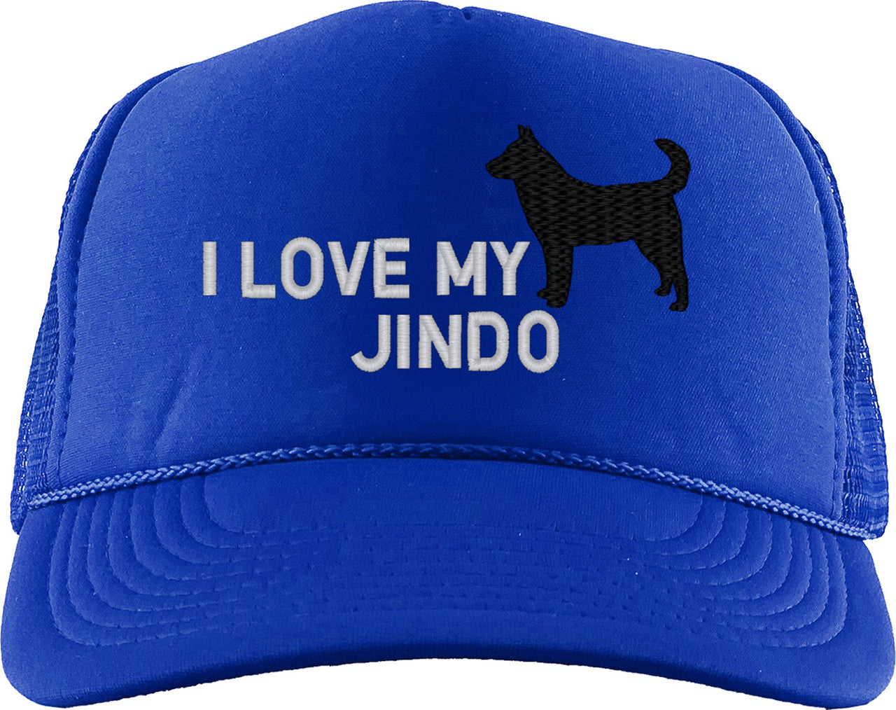 I Love My Jindo Dog Foam Trucker Hat