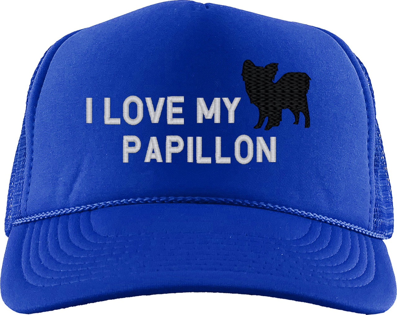I Love My Papillon Dog Foam Trucker Hat