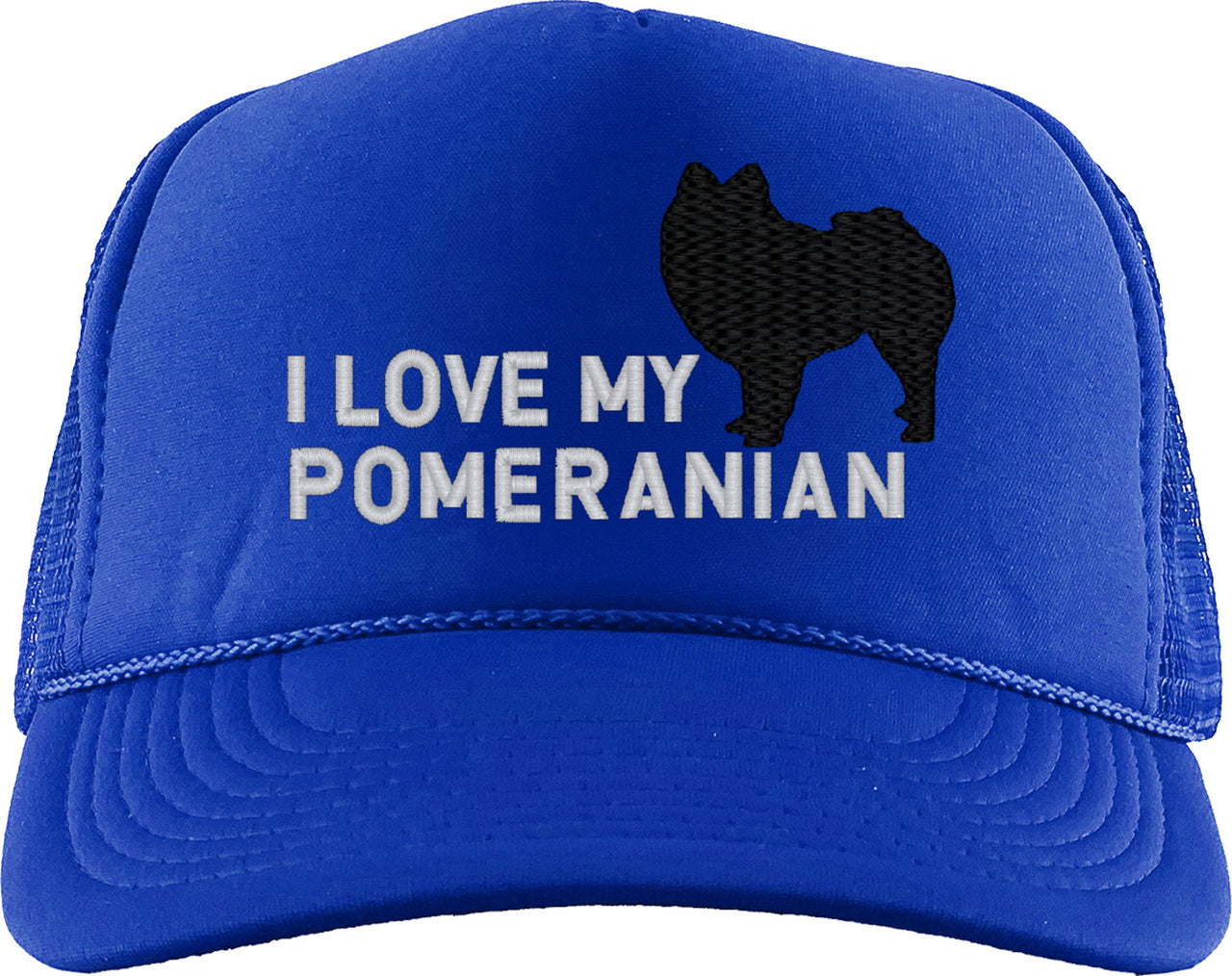 I Love My Pomeranian Dog Foam Trucker Hat