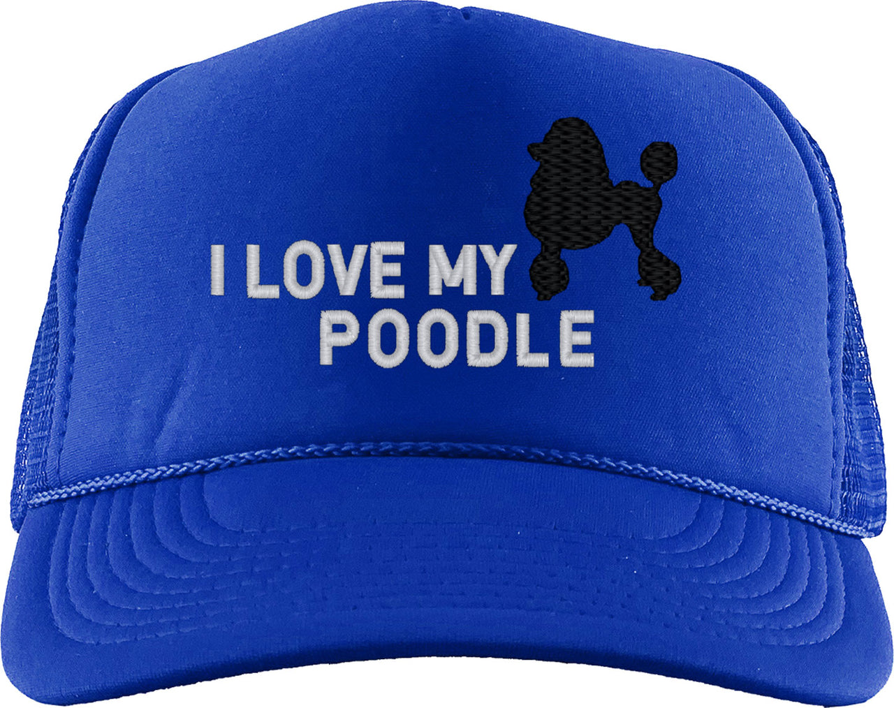 I Love My Poodle Dog Foam Trucker Hat