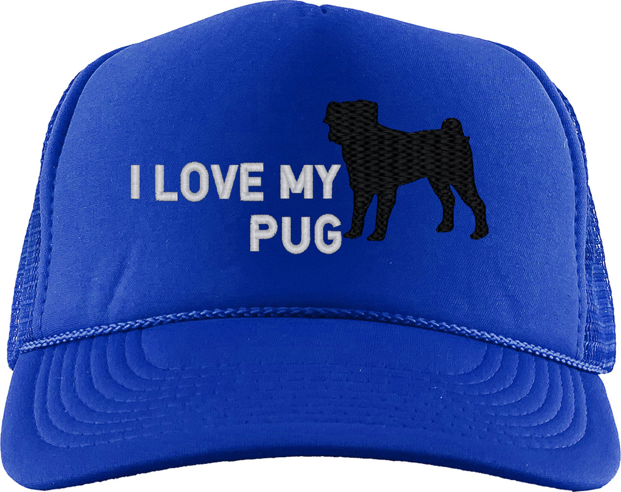 I Love My Pug Dog Foam Trucker Hat