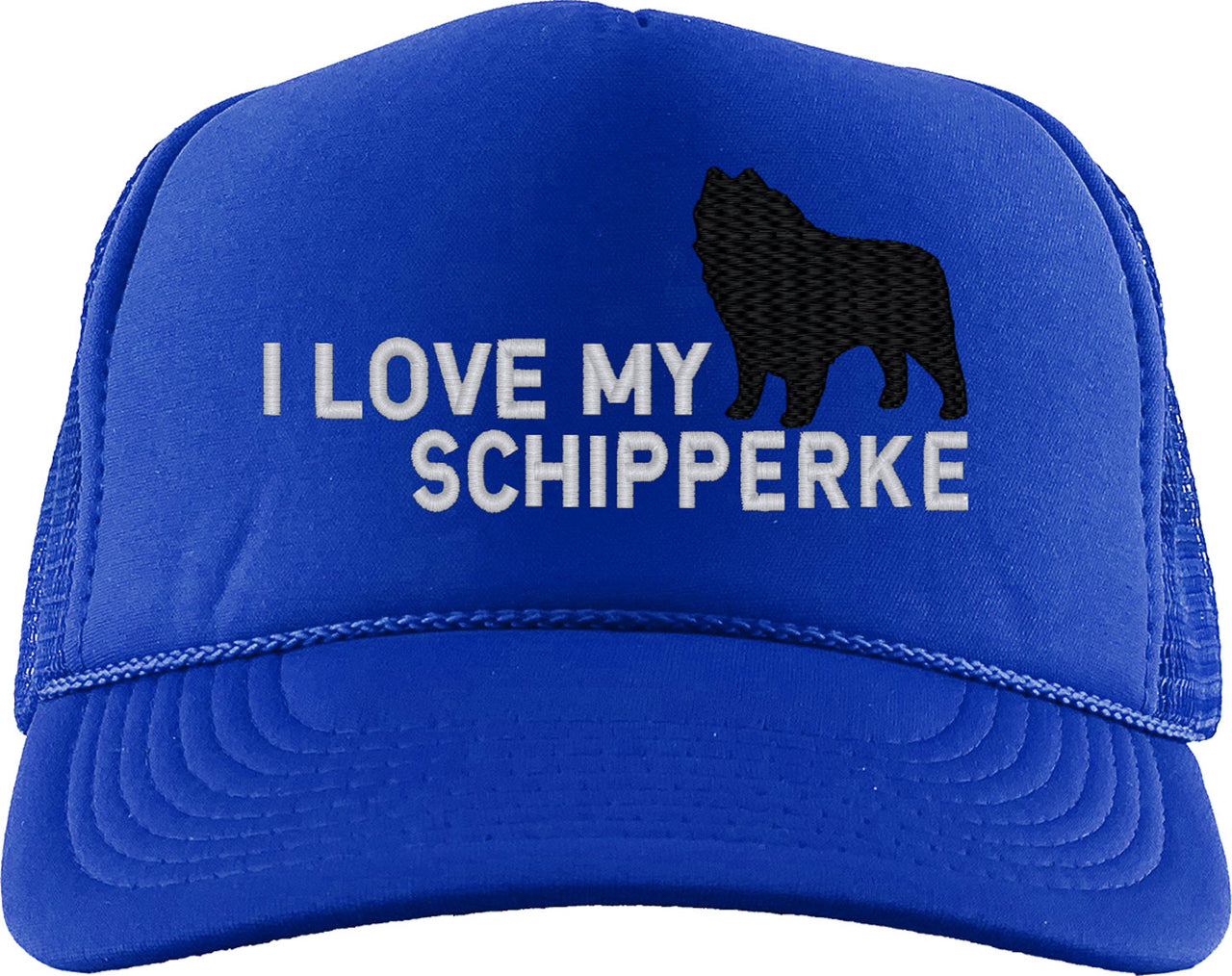 I Love My Schipperke Dog Foam Trucker Hat