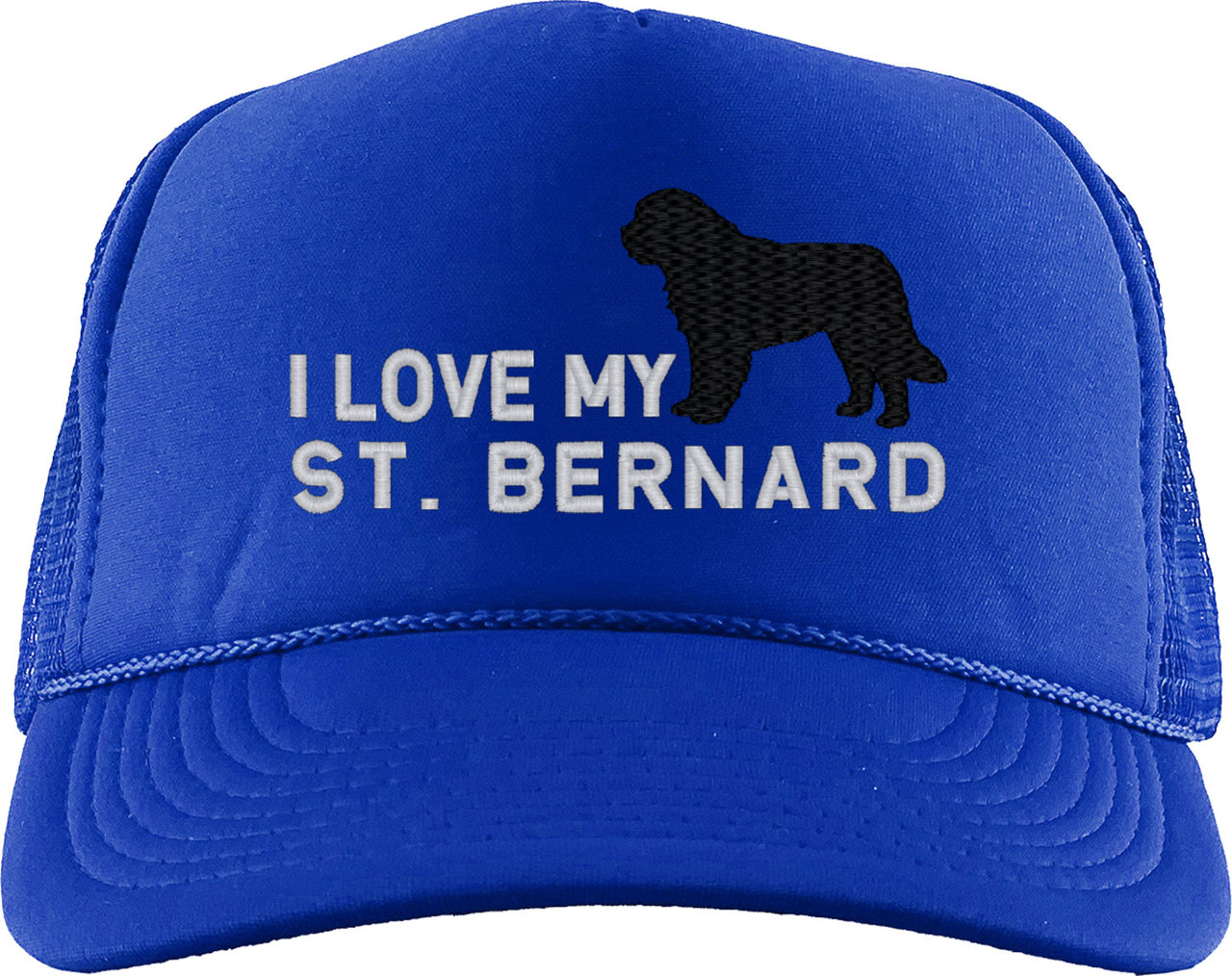I Love My St Bernard Dog Foam Trucker Hat