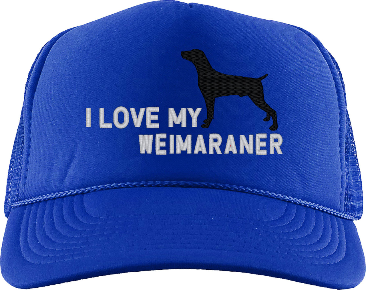 I Love My Weimaraner Dog Foam Trucker Hat