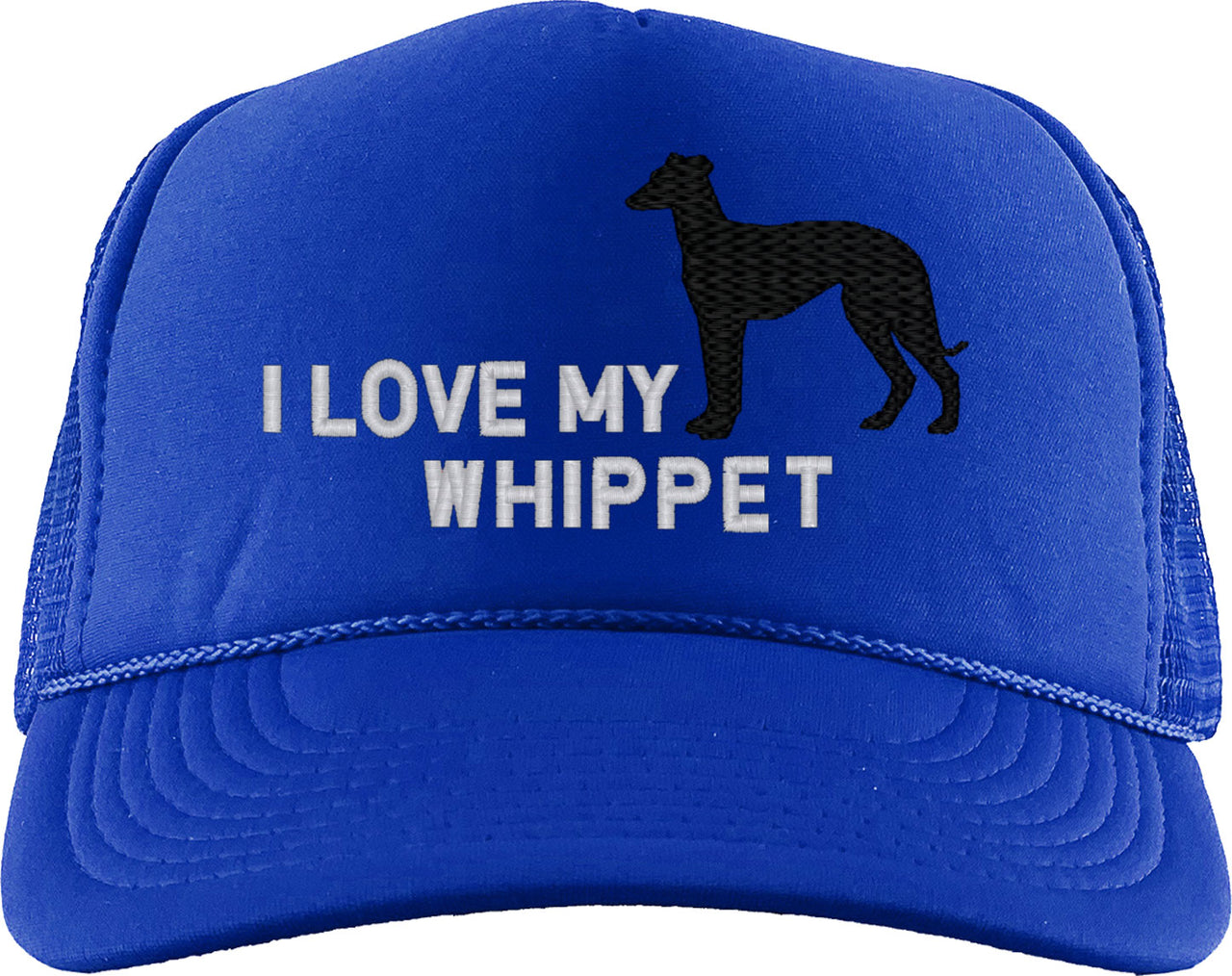 I Love My Whippet Dog Foam Trucker Hat