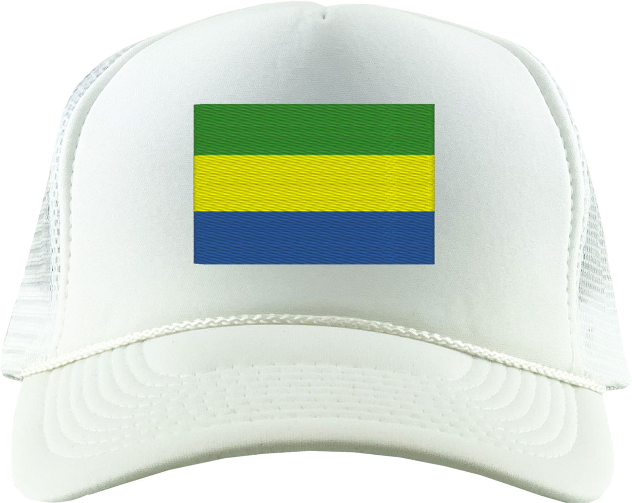 Gabon Flag Foam Trucker Hat