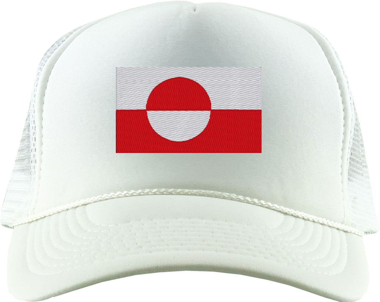 Greenland Flag Foam Trucker Hat