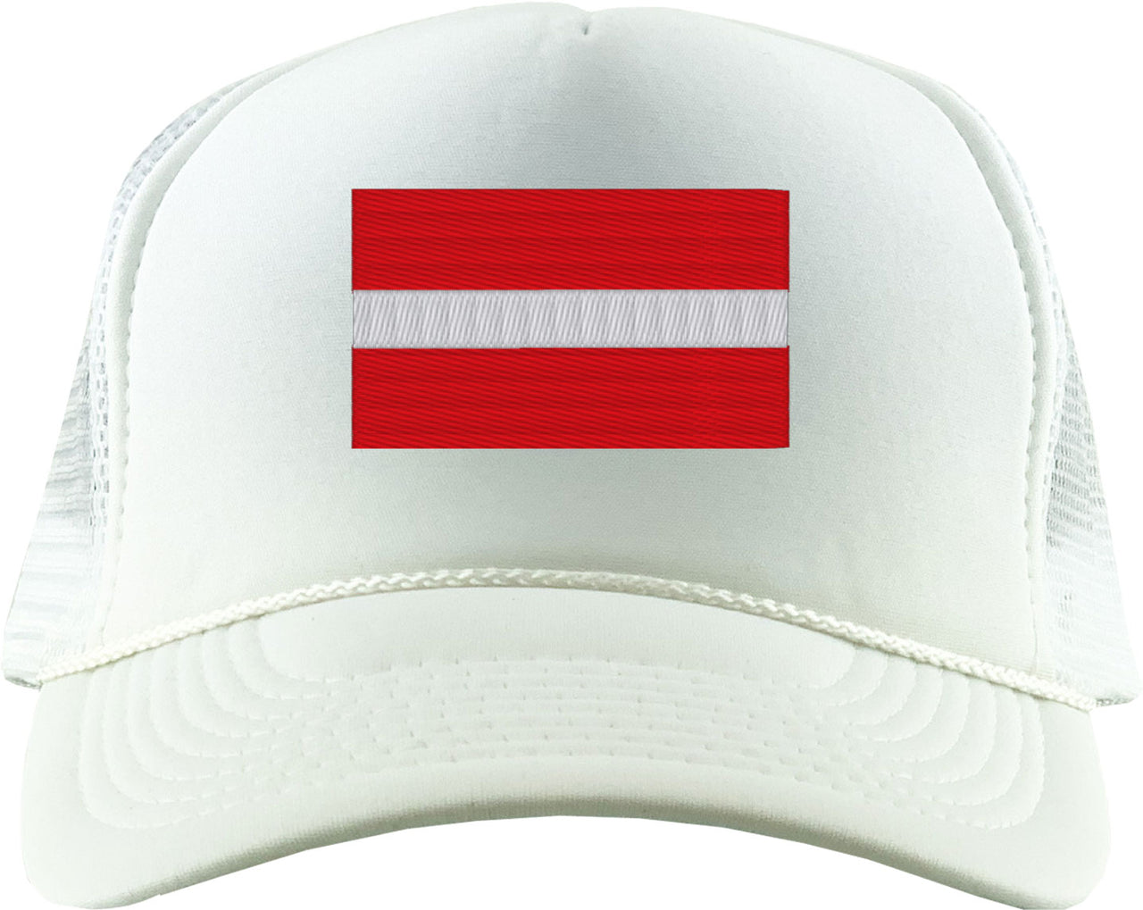 Latvia Flag Foam Trucker Hat