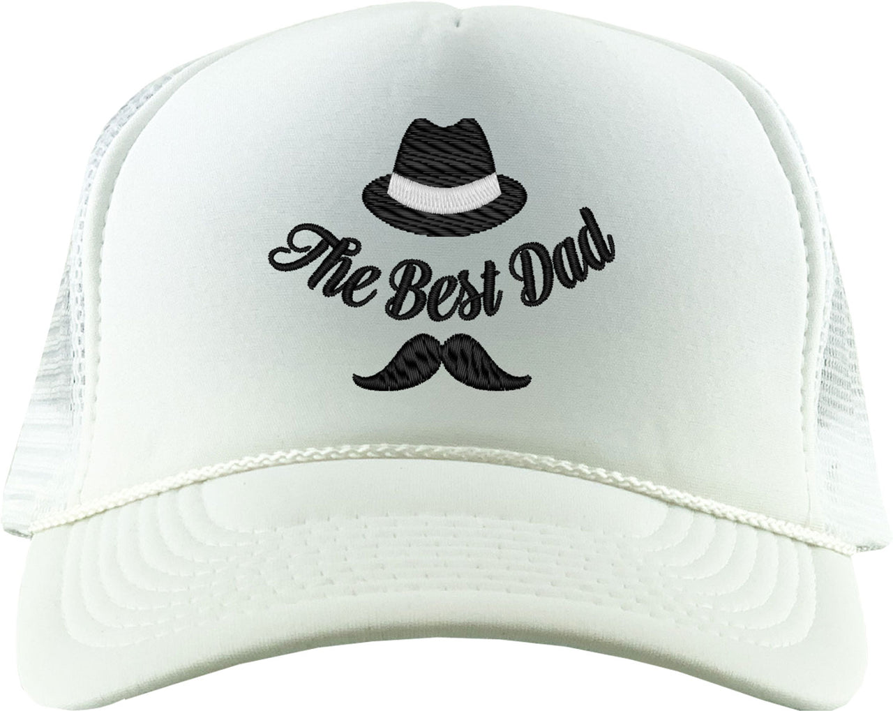 The Best Dad Hat and Mustache Father's Day Foam Trucker Hat