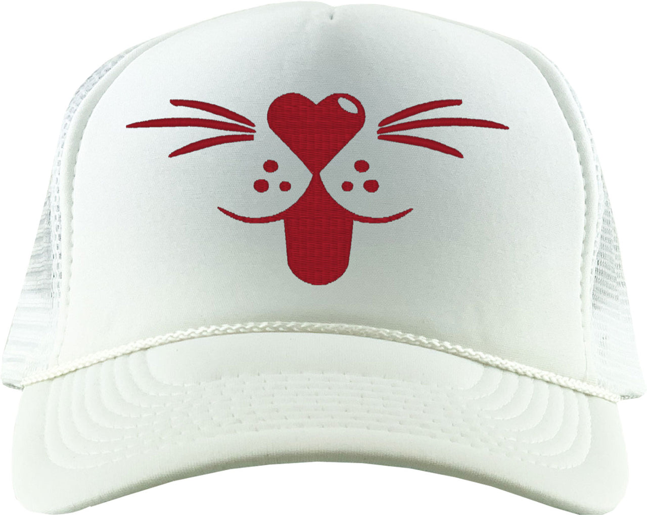 Cartoon Cat Mouth Foam Trucker Hat