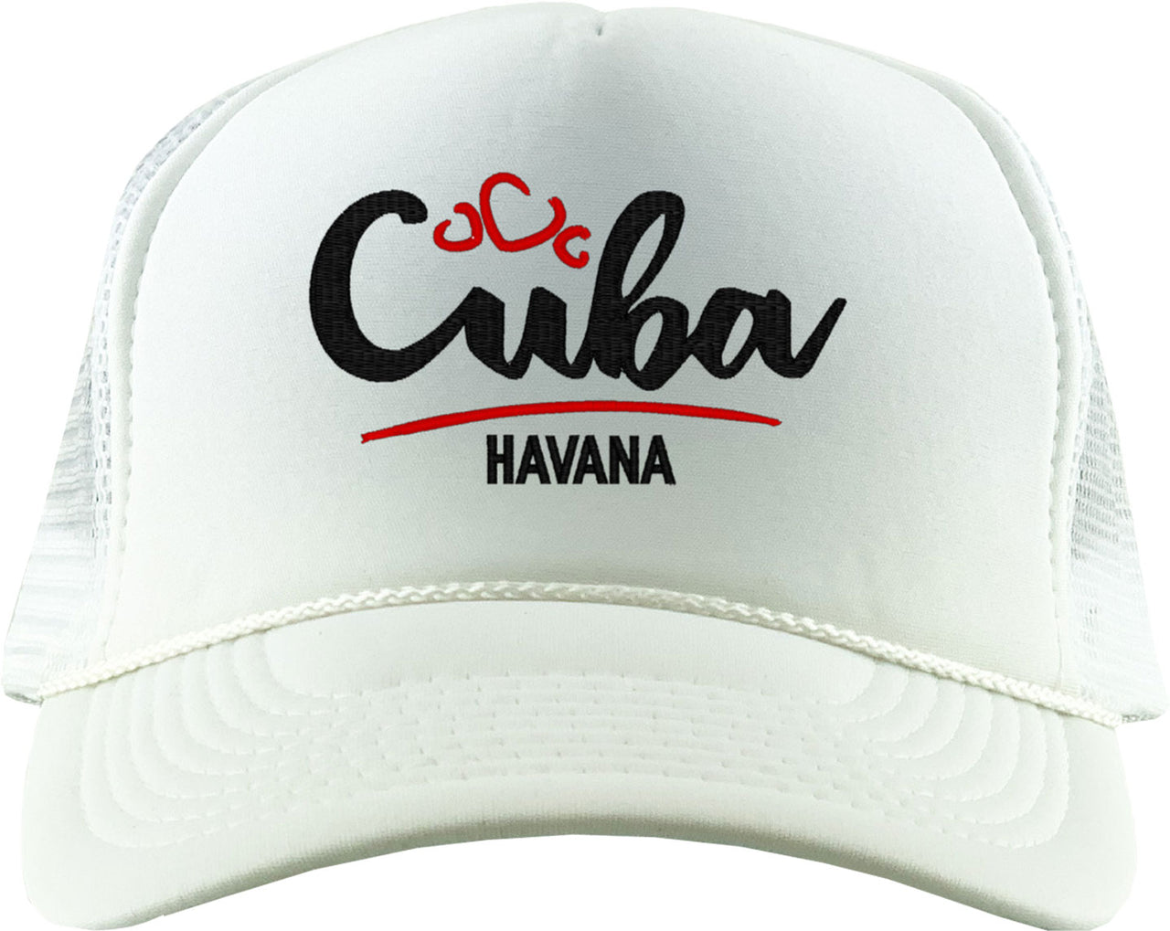 Cuba Typography Foam Trucker Hat
