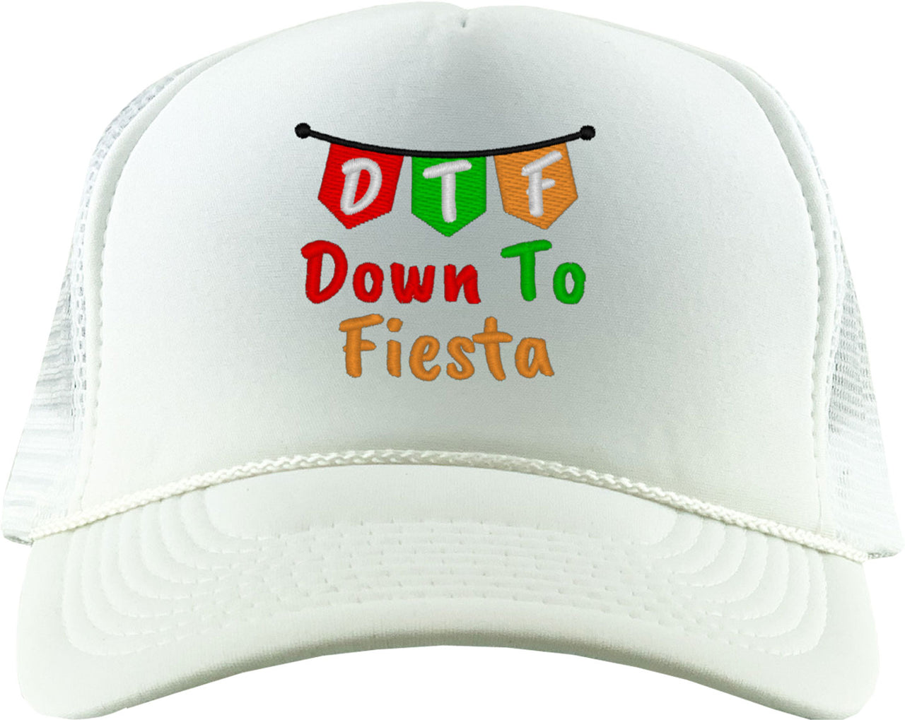 Mexico Symbols DTF Down To Fiesta Foam Trucker Hat