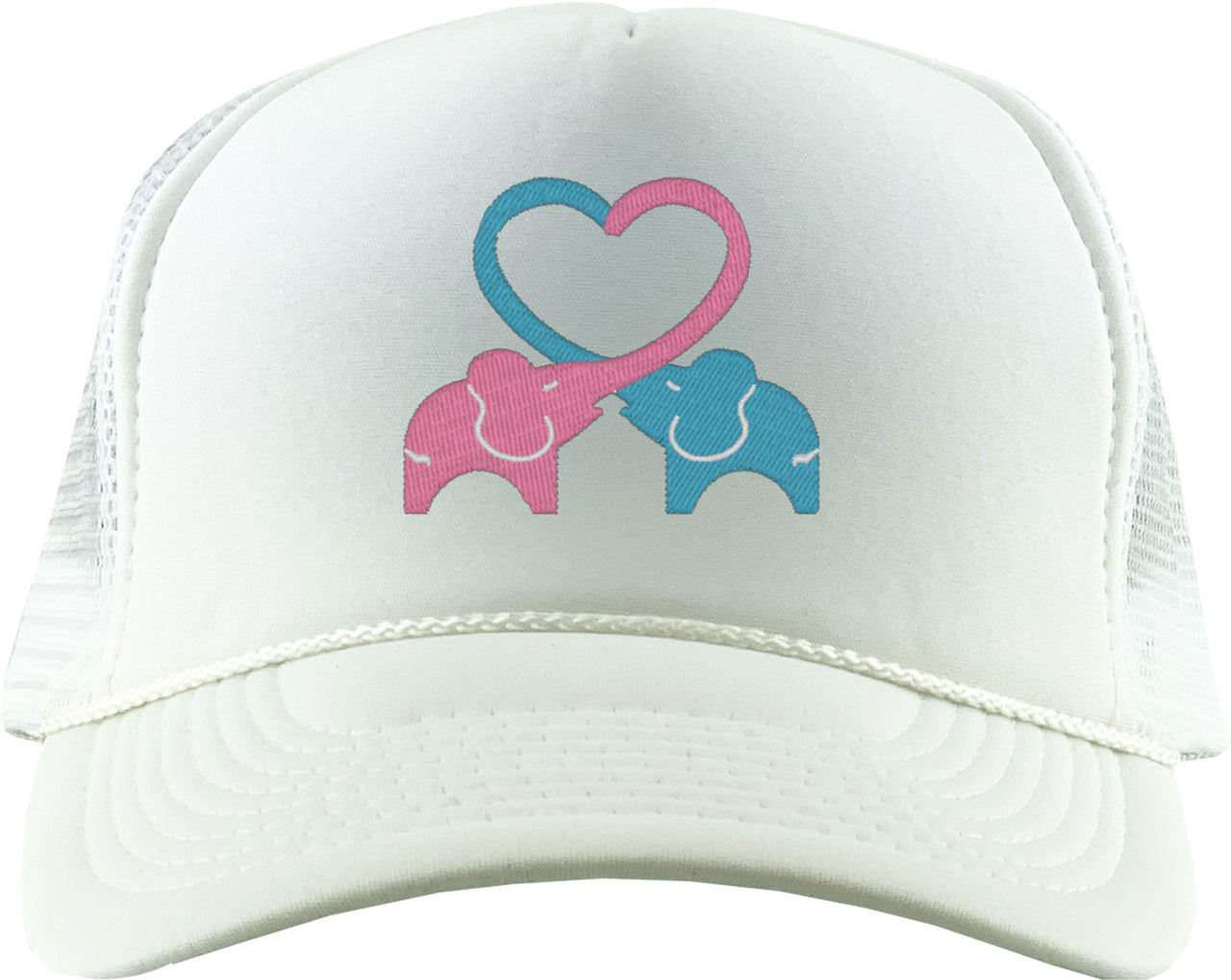 Elephant Hearts Foam Trucker Hat