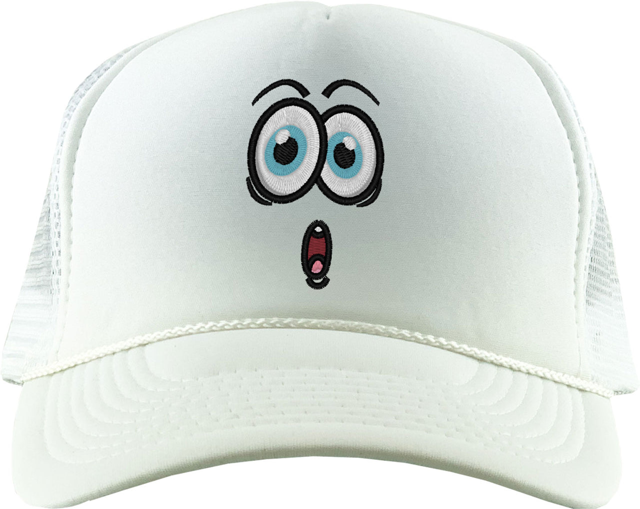 Emoji Surprised Face Foam Trucker Hat