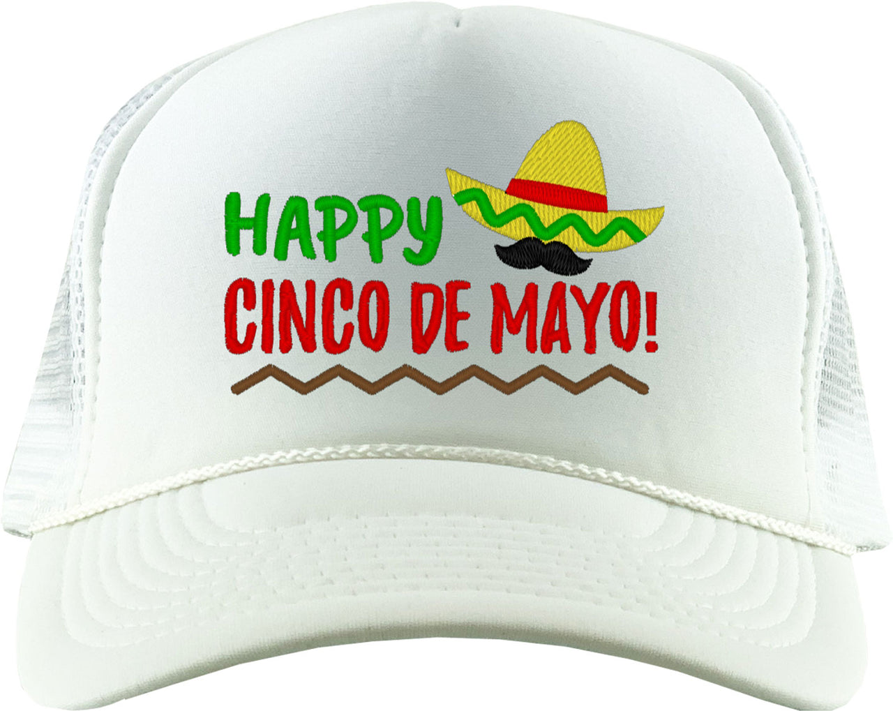 Mexico Symbols Happy Cinco De Mayo Foam Trucker Hat