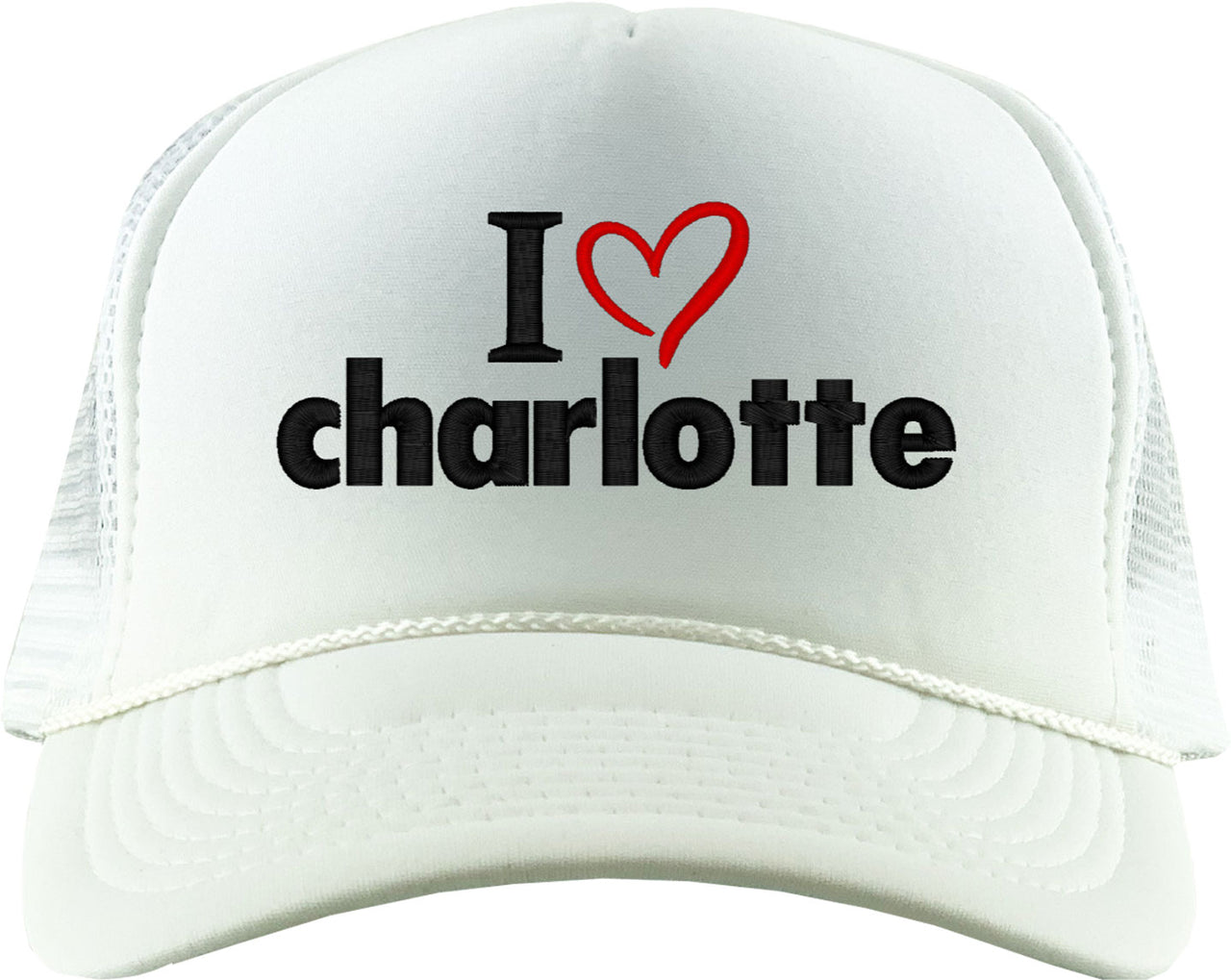 I Love Charlotte Foam Trucker Hat