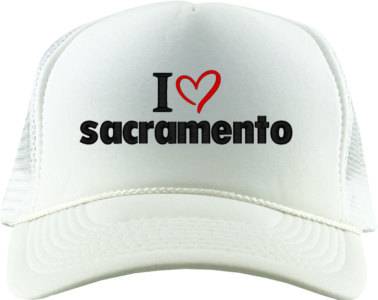 I Love Sacramento Foam Trucker Hat