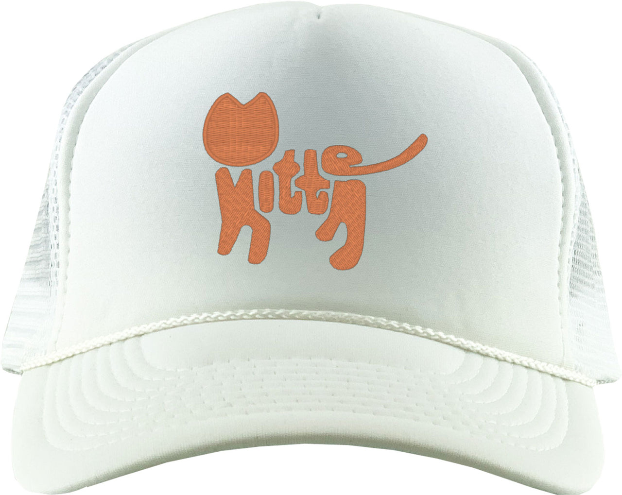 Kitten Cat Typography Foam Trucker Hat