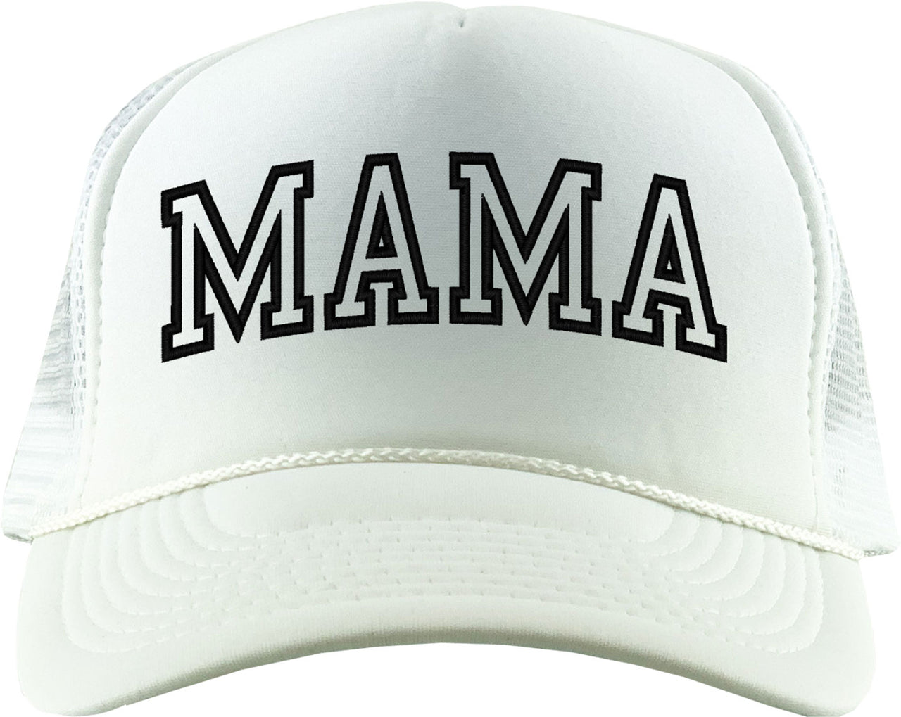 Mama Outline Text Foam Trucker Hat