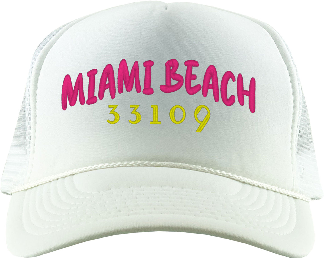 Miami Beach 33109 Foam Trucker Hat