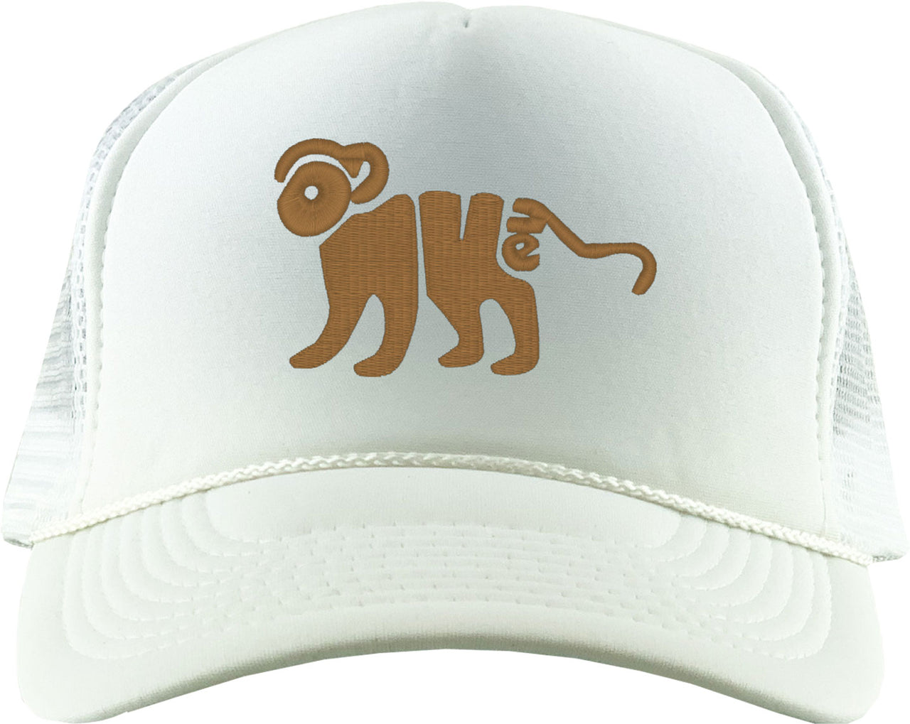 Monkey Typography Foam Trucker Hat