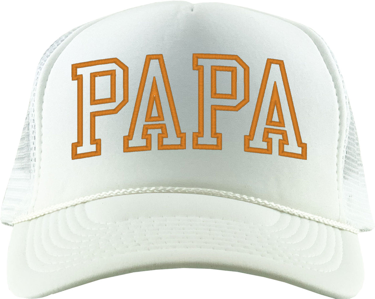 Papa Outline Typography Foam Trucker Hat