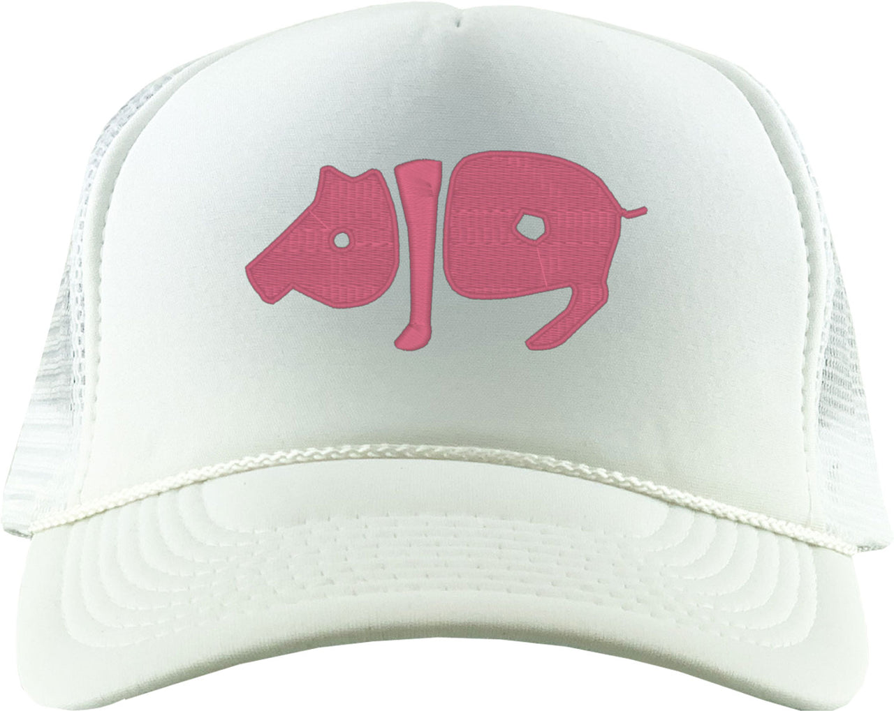 Pig Typography Foam Trucker Hat