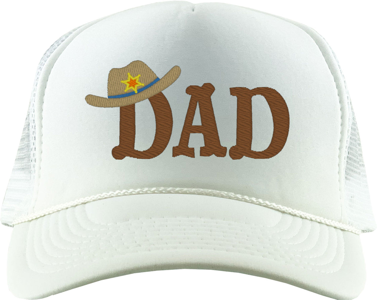 Sheriff Dad Father's Day Foam Trucker Hat