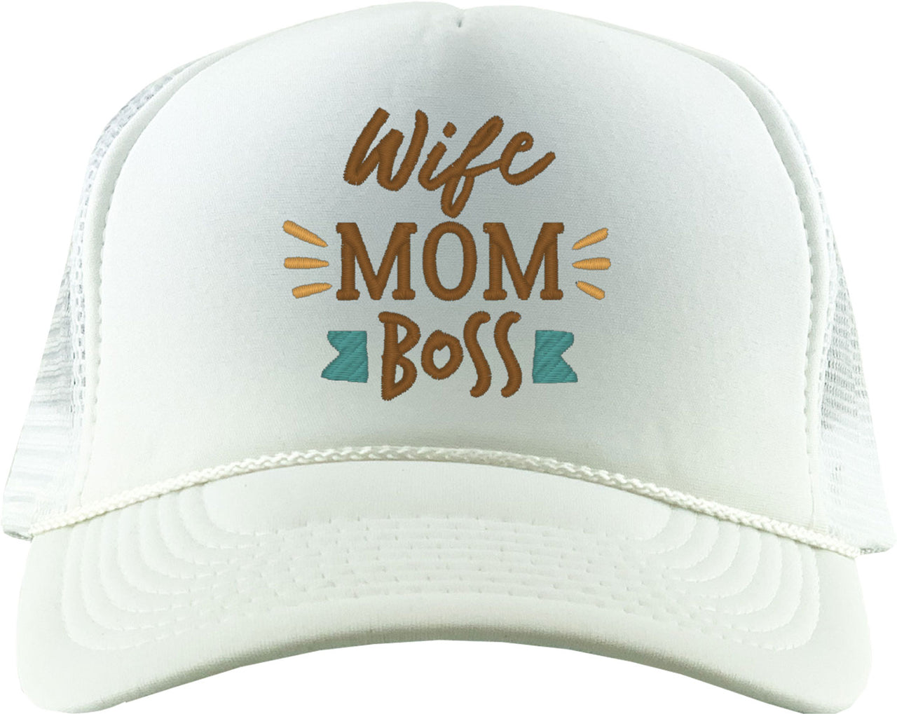 Wife Mom Boss Mother's Day Foam Trucker Hat