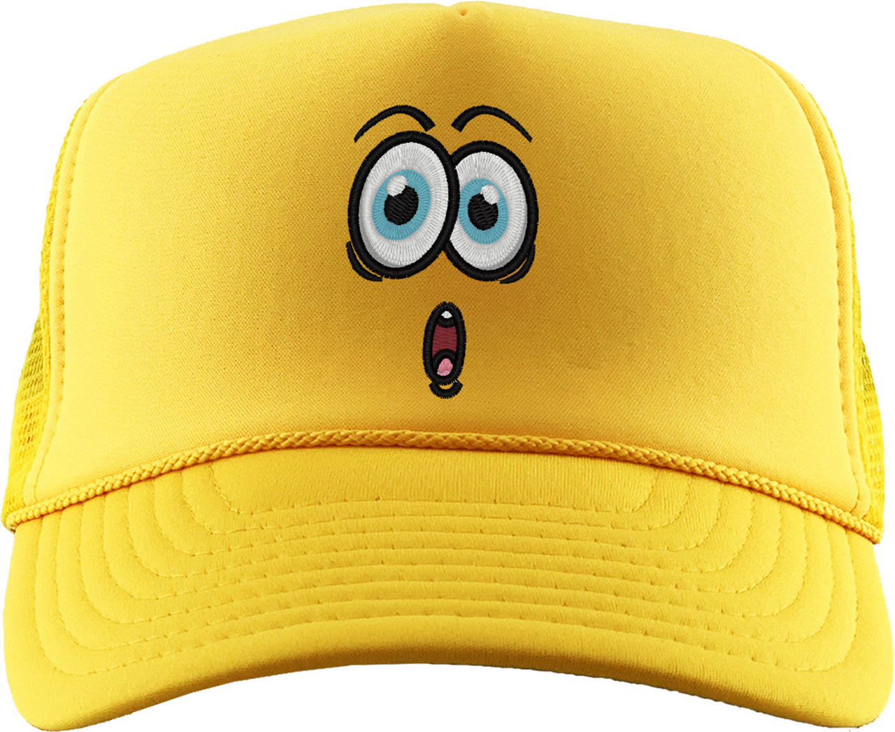 Emoji Surprised Face Foam Trucker Hat