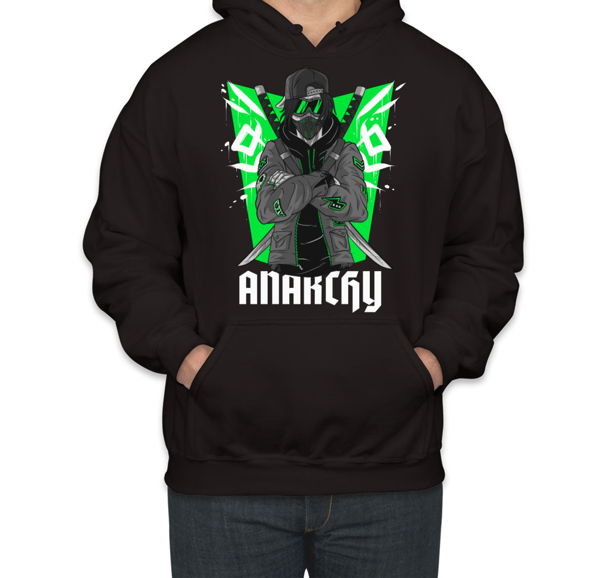 Anarchy Anarchist Ninja Samurai Warrior Anime Unisex Hoodie